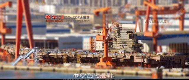 国产001A航母最新照：已经刷出白边上半年下水