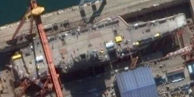 国产001A航母最新照：已经刷出白边上半年下水