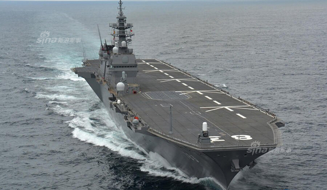 妄图压制中国潜艇:日本服役最大型准航母加贺