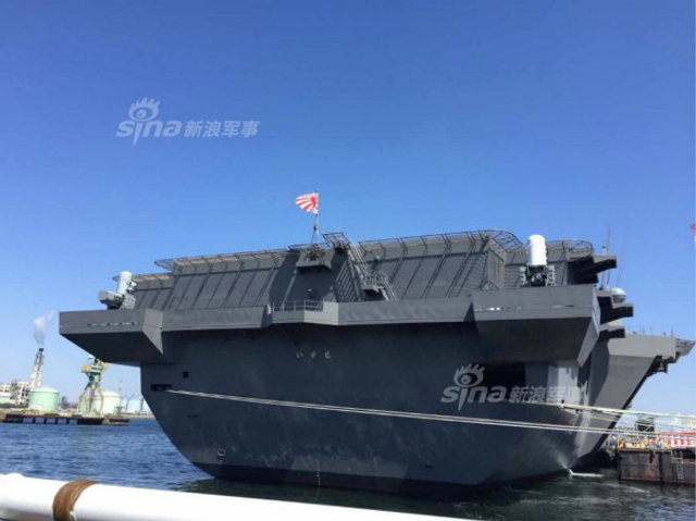 妄图压制中国潜艇:日本服役最大型准航母加贺