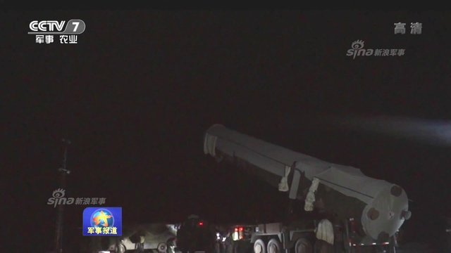 以核止战抗萨德!中国东风31导弹东北冬季演练