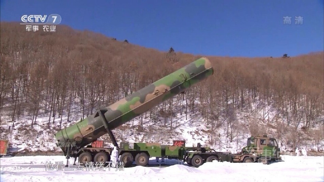 以核止战抗萨德!中国东风31导弹东北冬季演练