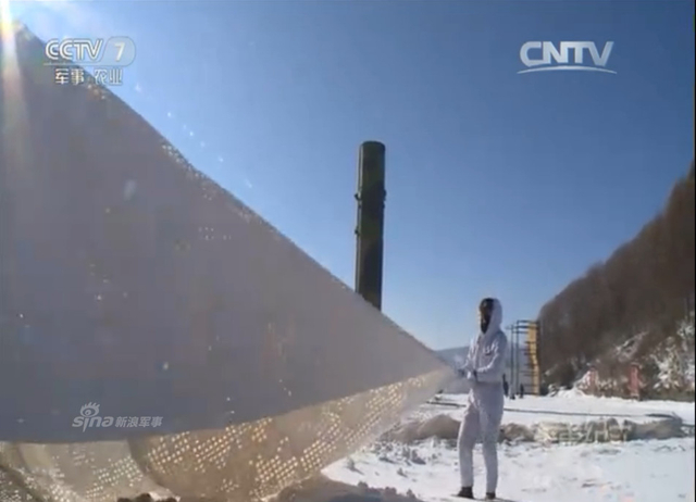 以核止战抗萨德!中国东风31导弹东北冬季演练