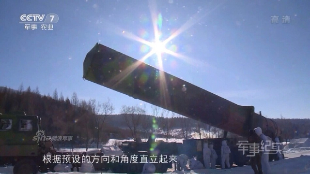 以核止战抗萨德!中国东风31导弹东北冬季演练