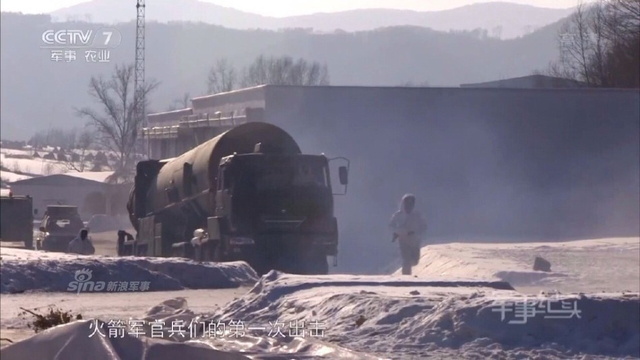 以核止战抗萨德!中国东风31导弹东北冬季演练