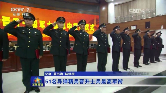 “快递员”中VIP 51名火箭军精兵晋升“兵王”