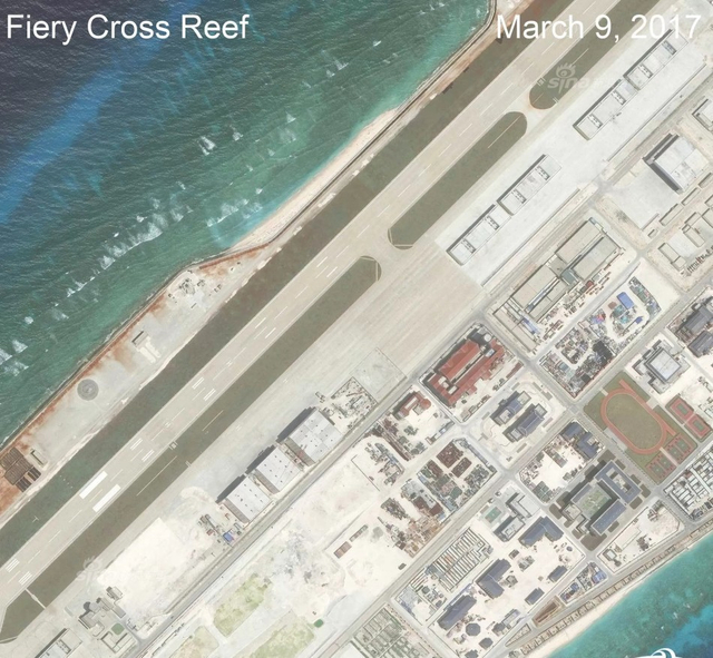 美称中国南沙三岛完成设施建设:战机随时进驻