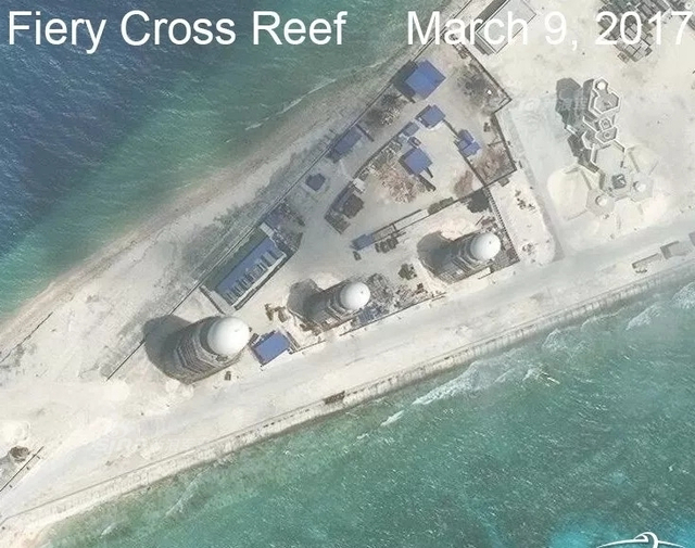 美称中国南沙三岛完成设施建设:战机随时进驻