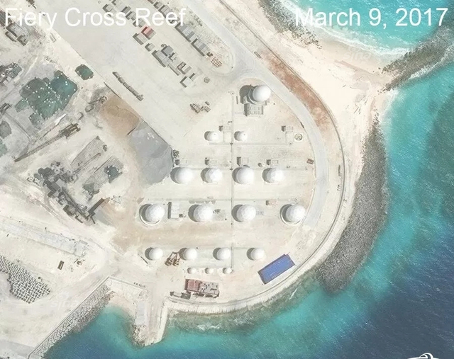 美称中国南沙三岛完成设施建设:战机随时进驻