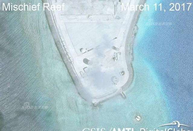 美称中国南沙三岛完成设施建设:战机随时进驻