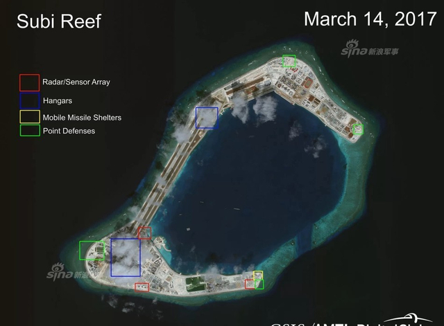美称中国南沙三岛完成设施建设:战机随时进驻
