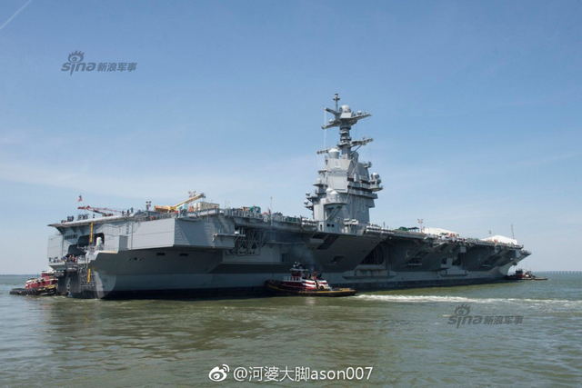 着急服役围堵中国?美最新航母福特号开始试航