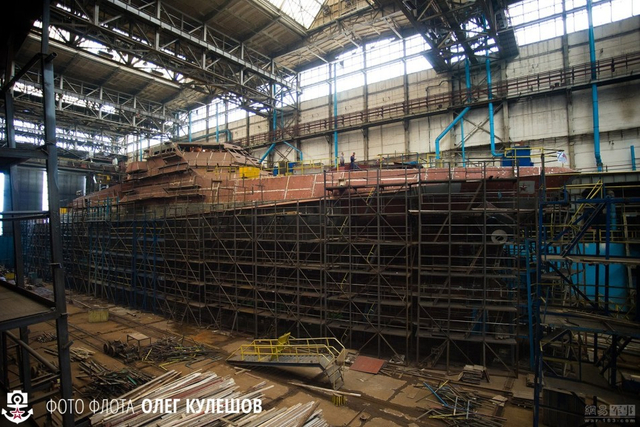 中美俄造舰大PK：中国一个船厂造一支航母舰队