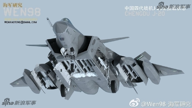 来比比外挂啊！中美俄五代机机翼挂载武器对比