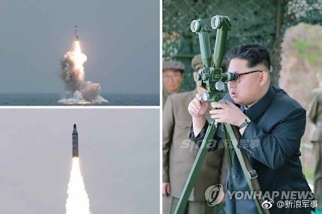 朝鲜称用核武对抗美国!北极星-1潜射导弹登场