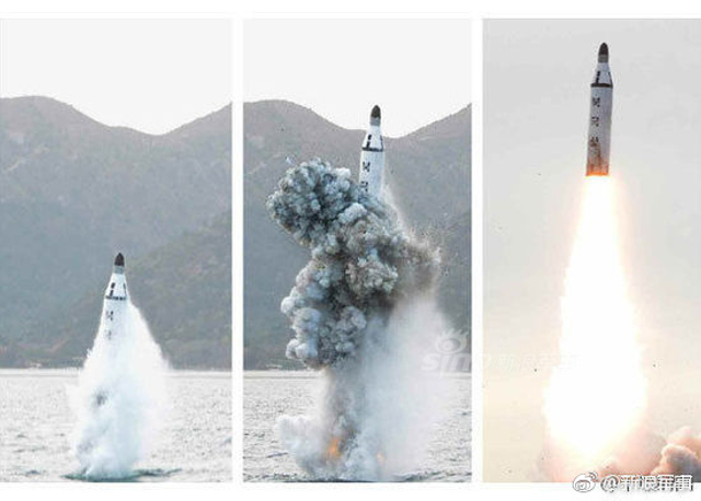 朝鲜称用核武对抗美国!北极星-1潜射导弹登场
