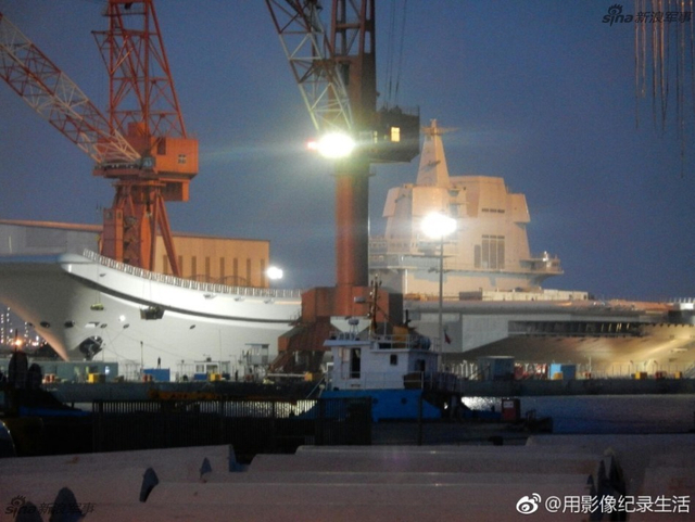 船坞开始注水了?此时此刻国产航母的最新曝照