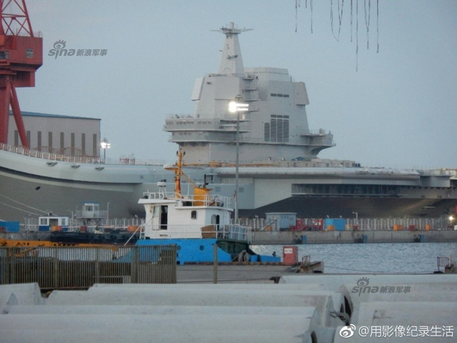 船坞开始注水了?此时此刻国产航母的最新曝照