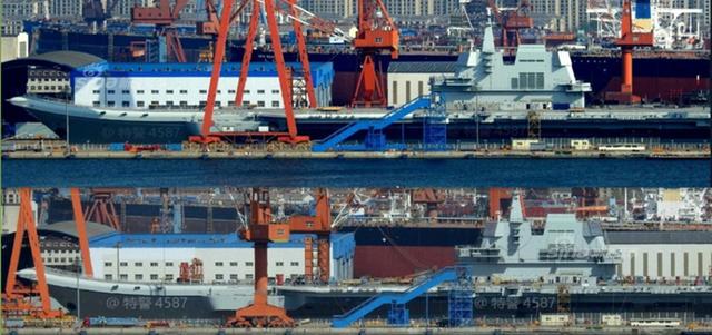 中国国产航母今日最新靓照!