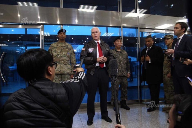 美国副总统抵达38线：警告朝鲜不用试探特朗普