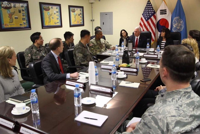 美国副总统抵达38线：警告朝鲜不用试探特朗普