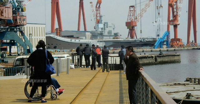 崭新巨舰提前看！国产航母下水前高清靓照曝光