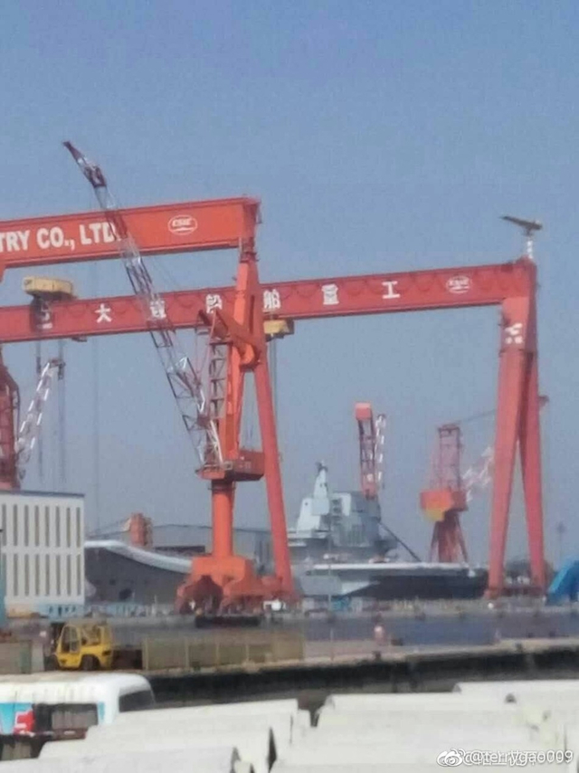 崭新巨舰提前看！国产航母下水前高清靓照曝光