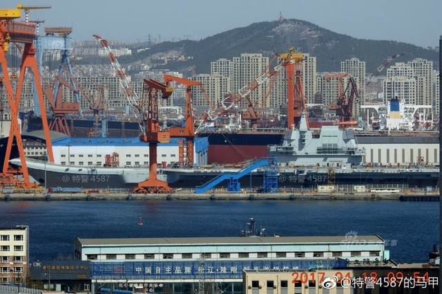 崭新巨舰提前看！国产航母下水前高清靓照曝光