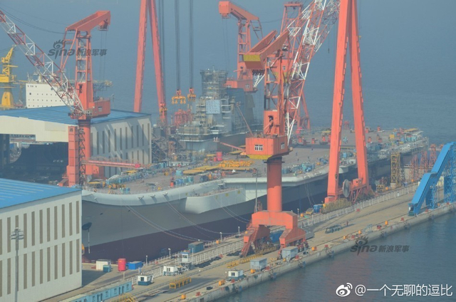 崭新巨舰提前看！国产航母下水前高清靓照曝光