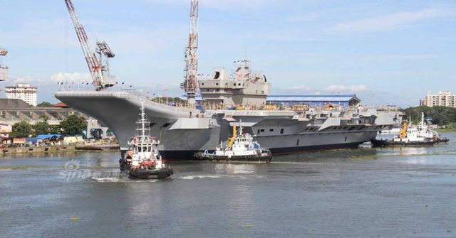 同样是下了水的航母:印度的和中国的有啥差别