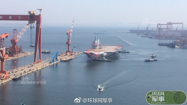 国产航母完成码头系泊！下一步将开展舾装作业