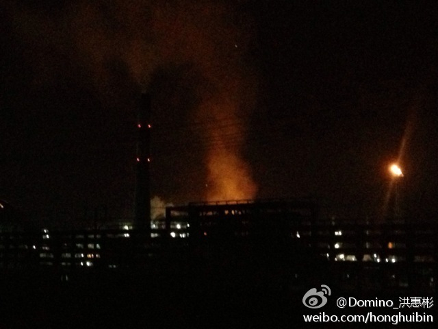 福建漳州古雷石化PX项目厂区发生爆炸