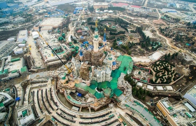 上海迪士尼高清俯瞰图